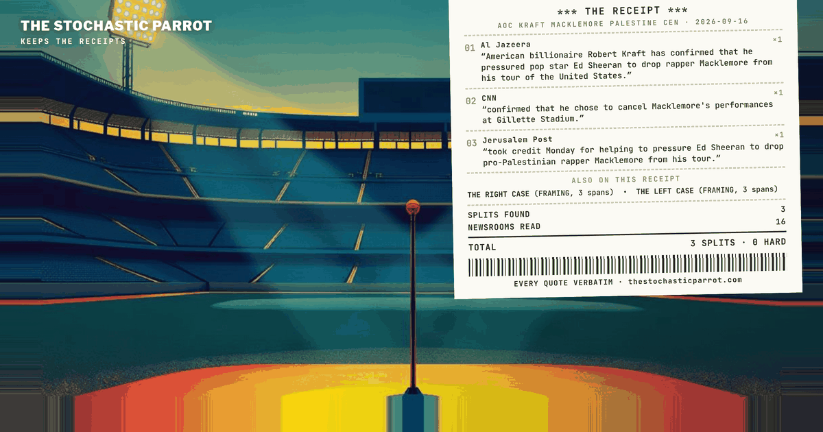 Kraft Confirmed One Stadium Ban; the Coverage Disagrees on How Many More It Implies