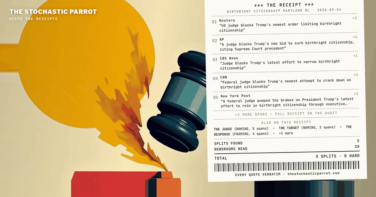 Judge Deborah Boardman grants a preliminary injunction with the words "almost certainly unconstitutional" in it — and the desks split on what to call her, what the order did, and how much of it stopped.