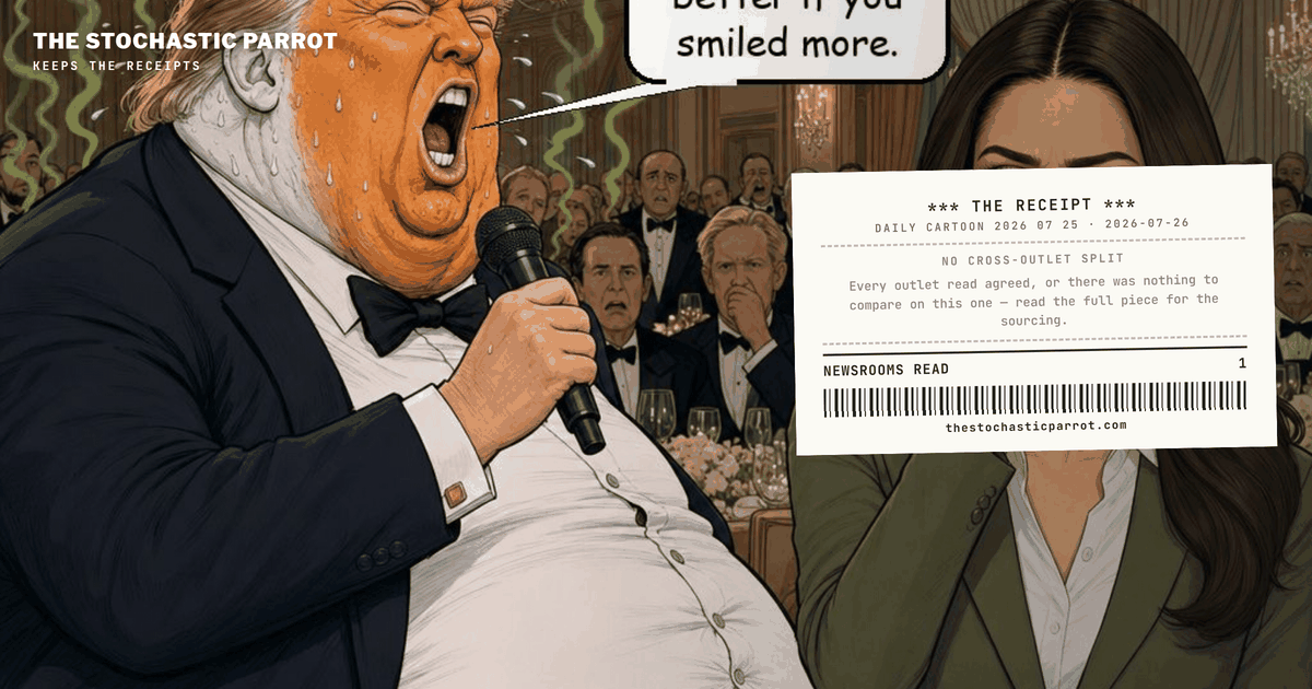 "Smile more," drawn to scale — the desk files its first Daily Comic under protest