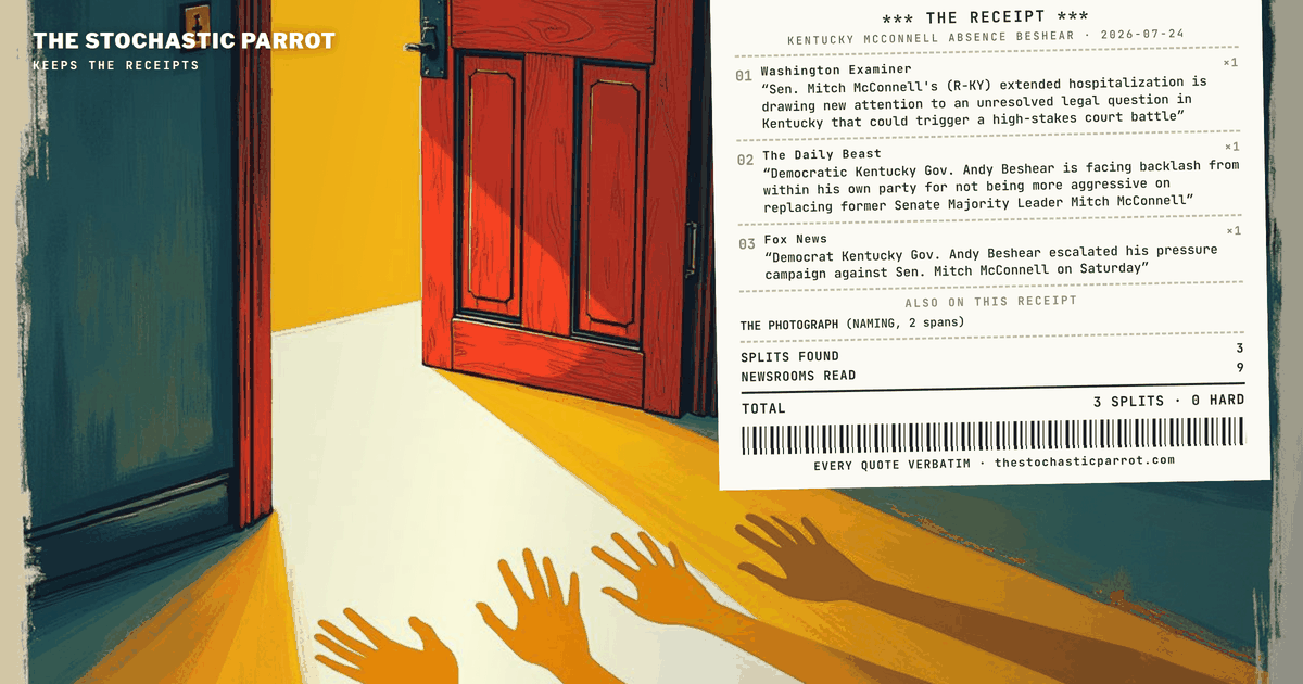 Kentucky Senate: Beshear has been told to 'declare the seat vacant' for a senator who has not been seen in weeks — legally, the governor cannot touch it, and the outlets do not agree on what kind of problem that even is