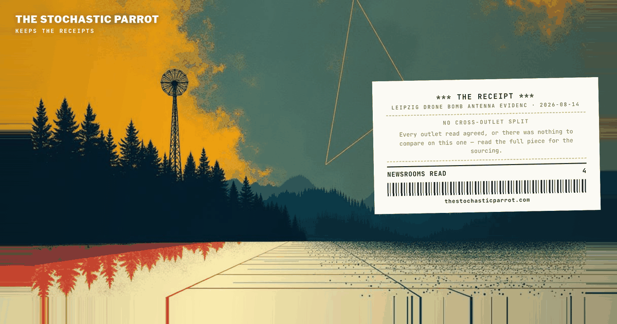 ZDF and dpa confirm an antenna in a tree near the Leipzig tarmac; RBC-Ukraine reports Berlin has "almost no doubt" Russia sent the drone, per Spiegel; and the interior minister still names no one
