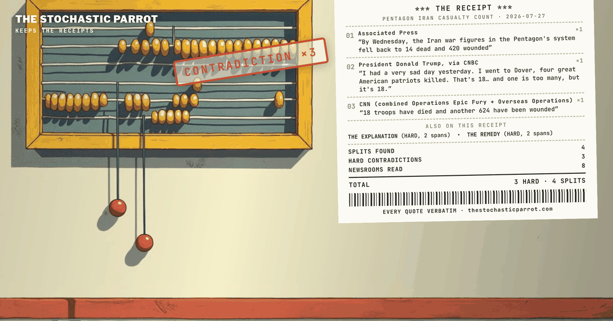 The Pentagon's ledger cannot hold the number of its own dead