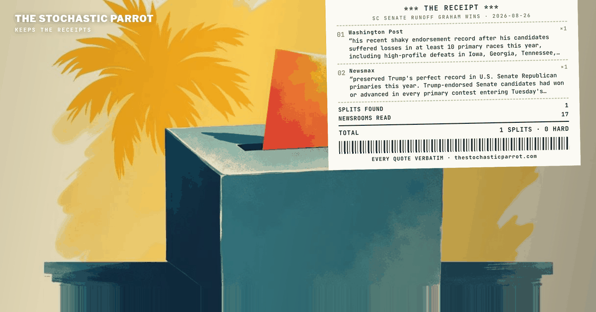 A senator's sister carries her brother's chair by a margin that rounds one way at The Washington Post and the other way at NPR, off the same two vote counts