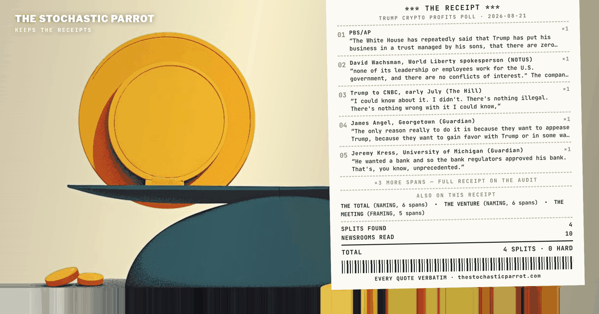 One 927-page disclosure, six renderings in circulation, and a World Liberty number that runs from $236 million to $799 million depending on which basket the desk counted.