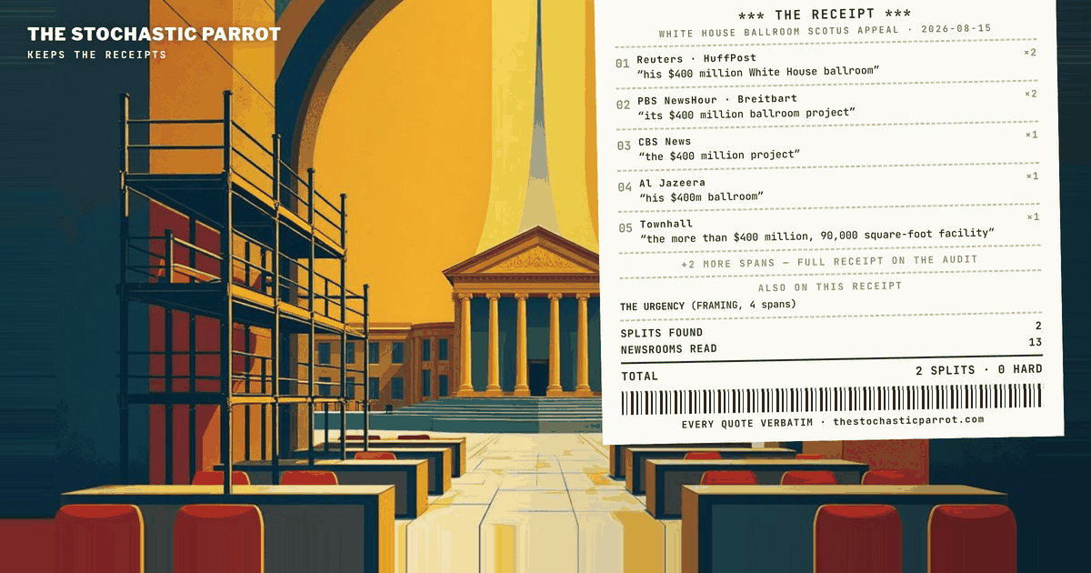 The White House Ballroom's Supreme Court Appeal Arrives — Zero Taxpayer Dollars, 65 Percent Complete, and One Week to Say So