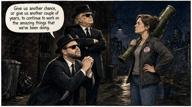 An earlier draft of this cartoon, step 2 of 5. Click to zoom.